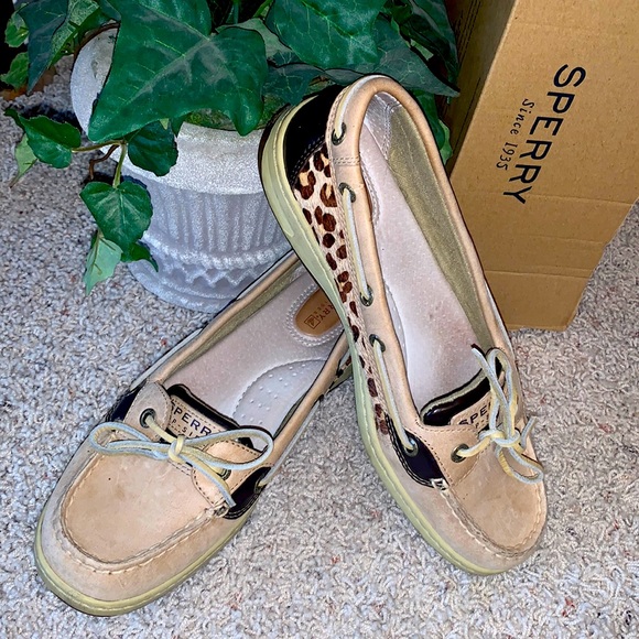 Sperry Shoes - ⚓️SPERRY☀️FIRM $18 Leopard Angelfish Boat Shoes 8.5⛵️Style #9102146